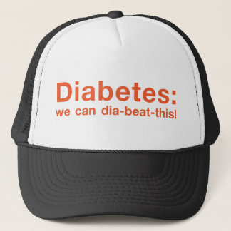 Dia-beat-this Diabetes Orange Funny Trucker Hat