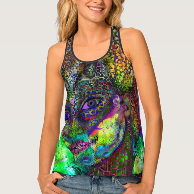 dia collage tank top (Front)