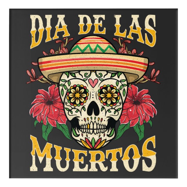 Dia De Las Muertos | Day of the Dead Acrylic Print (Front)