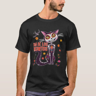 Dia de Los Meowtos Muertos Sugar Skull Cat Day Of  T-Shirt