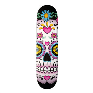 Dia de los Muerto Sugar skull Skateboard Deck