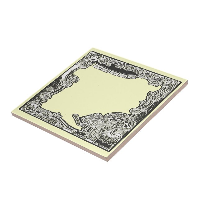 Dia De Los Muertos Altar Plaque - Ceramic Tile (Side)