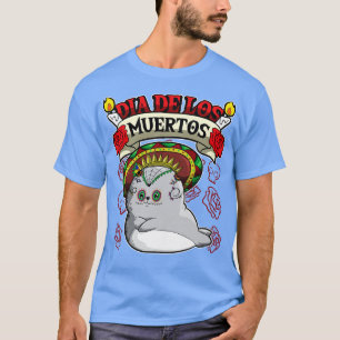 Dia De Los Muertos Animals Seal T-Shirt