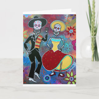 DIA DE LOS MUERTOS BAILAR MARIACHI CARD