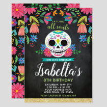 Dia de los Muertos Birthday Invitation