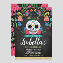 Dia de los Muertos Birthday Invitation