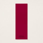 Dia de los Muertos Bookmark (Back)