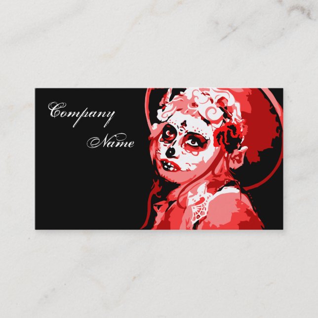 dia de los muertos business card (Front)