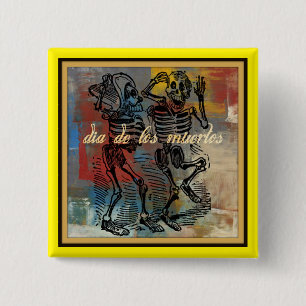 Dia de los muertos Button