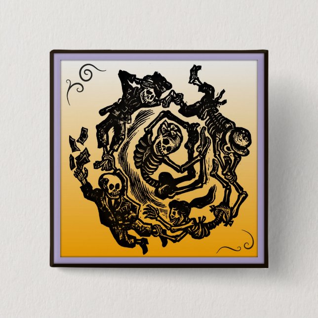 Dia de los muertos Button (Front)
