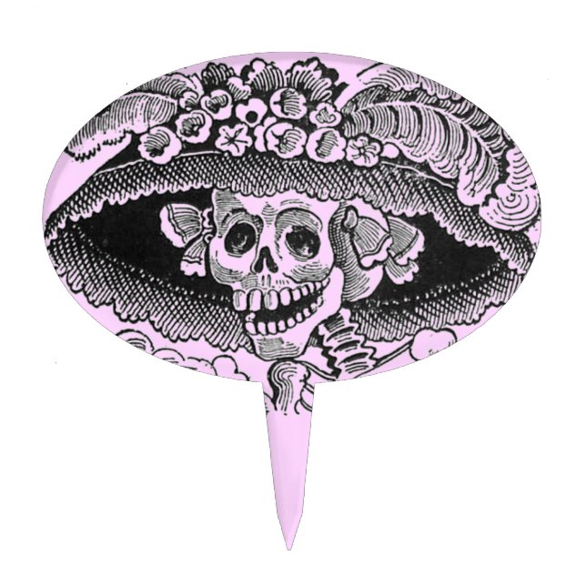 Dia De Los Muertos Cake Topper (Front)