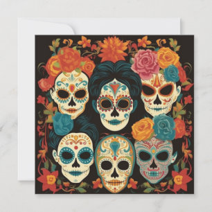 "Dia de los Muertos", Calavera Artistry Hub Invitation
