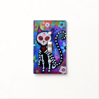 Dia de los Muertos Calavera El Gato Light Switch Cover