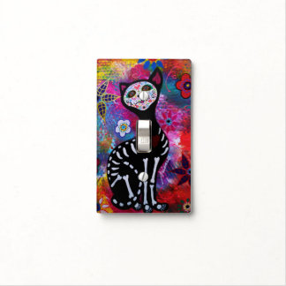 Dia de los Muertos Calavera El Gato Light Switch Cover