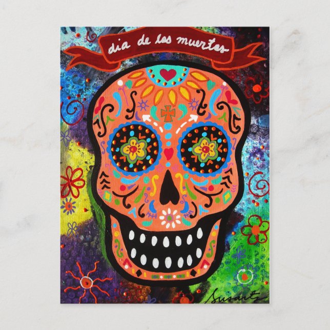 DIA DE LOS MUERTOS CALAVERA POSTCARD (Front)