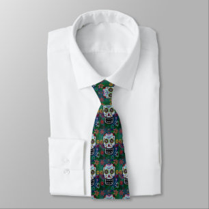 Dia de los Muertos Calavera Tie