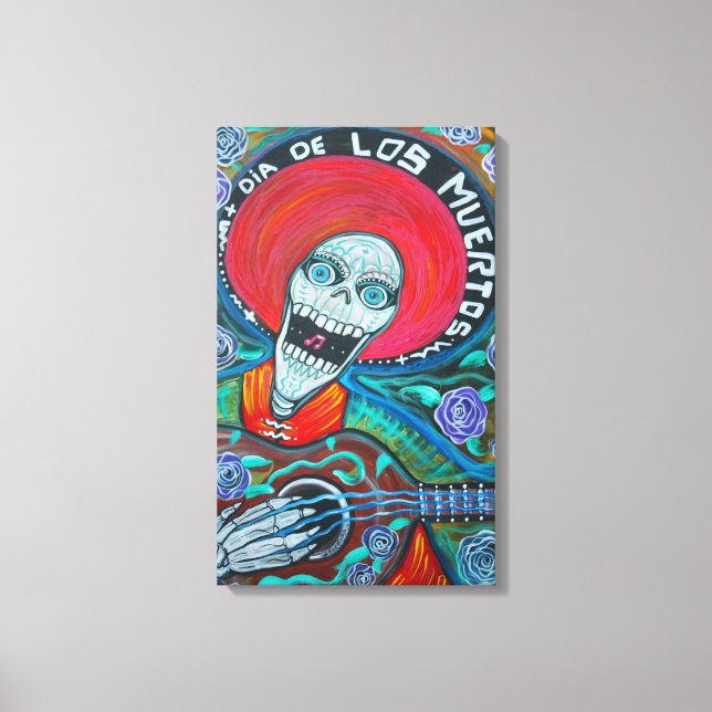 Dia De Los Muertos Canvas Print (Front)
