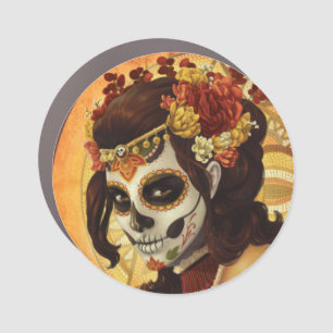 Dia De Los Muertos Car Magnet