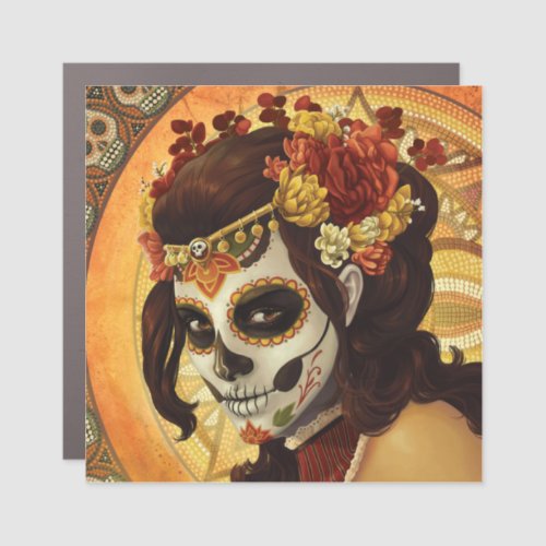 Dia De Los Muertos  Car Magnet