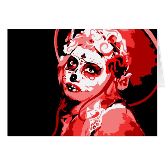 dia de los muertos cards (Front Horizontal)