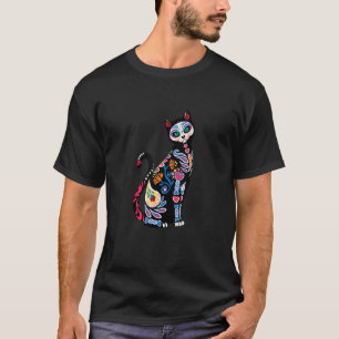 Dia de los Muertos Cat Day Of The Dead  Halloween  T-Shirt