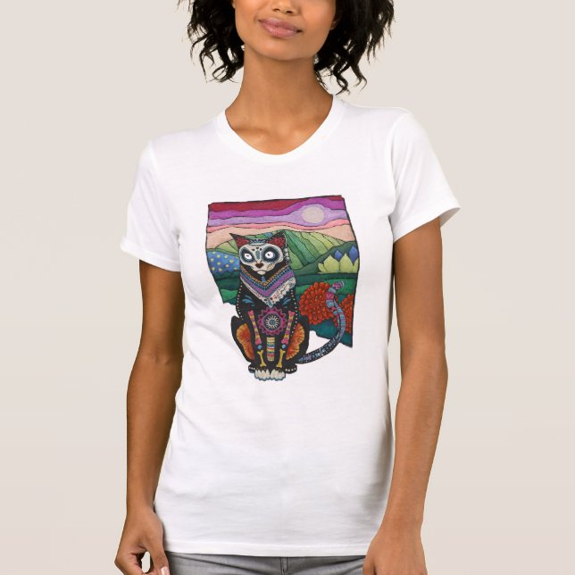 Dia de los Muertos Cat Shirt (Front)