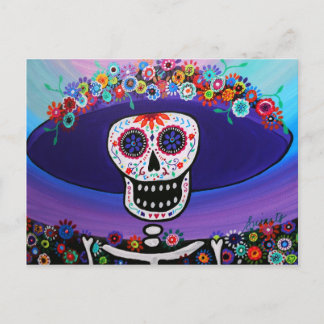Dia de los Muertos Catrina by Prisarts Postcard