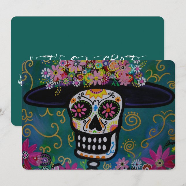 DIA DE LOS MUERTOS CATRINA INVITATION (Front/Back)