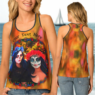 Dia de Los Muertos Catrinas 1718 Tank Top