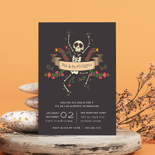 Día de los Muertos Celebration Invitation
