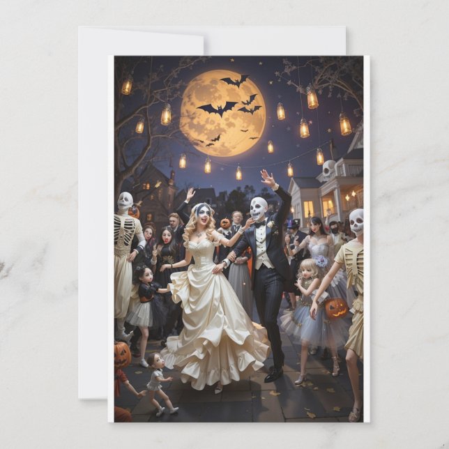  "Dia de los Muertos Celebration - Love Unites Us" Invitation (Front)