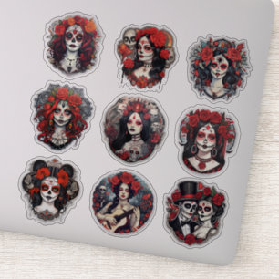 Dia de los Muertos Celebration Sticker Set