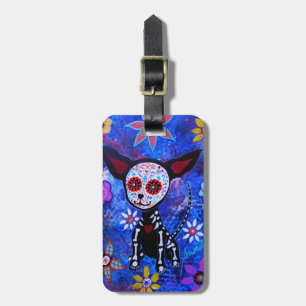 Dia de los Muertos Chihuahua Luggage Tag
