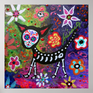 Dia de los Muertos Chihuahua Poster