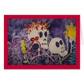 Dia de los Muertos Christmas Poinsettia (Front Horizontal)