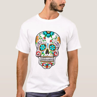 Dia de Los Muertos Color Skull T-Shirt