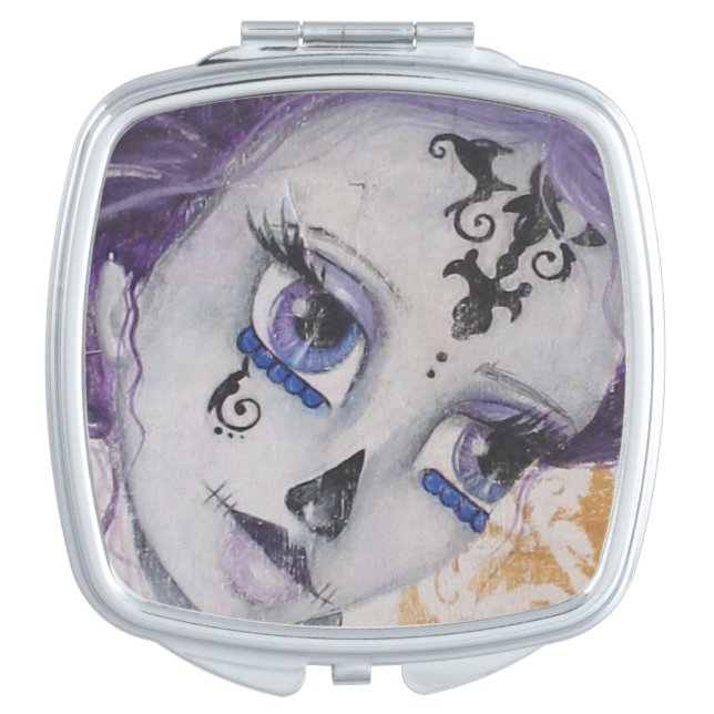 Dia De Los Muertos Compact Mirror (Front)