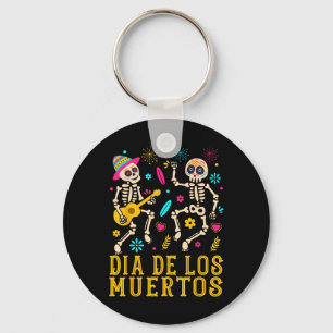 Dia De Los Muertos Costume Day Of The Dead Skeleto Keychain