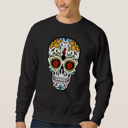 Dia de Los Muertos Costume Sugar Skull Men Women K Sweatshirt