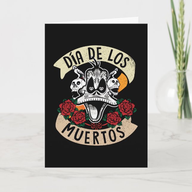 Día De Los Muertos DAFFY DUCK™ Card (Front)