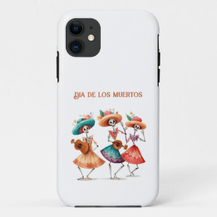 Dia de los Muertos Dancing Calavera Trio iPhone 11 Case