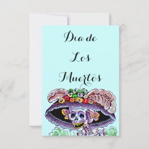 Dia de Los Muertos Day of the Dead Catrina Invites