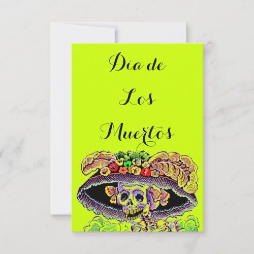 Dia de Los Muertos Day of the Dead Catrina Invites