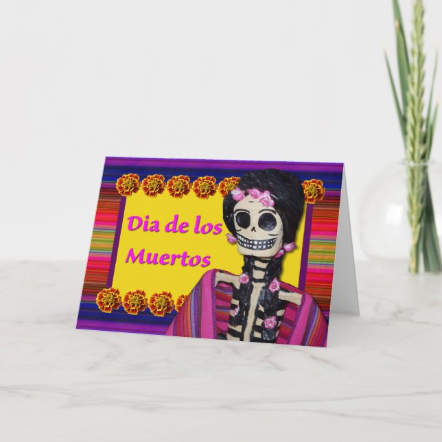 Dia de los Muertos Day of the Dead Figurine Card (Front)