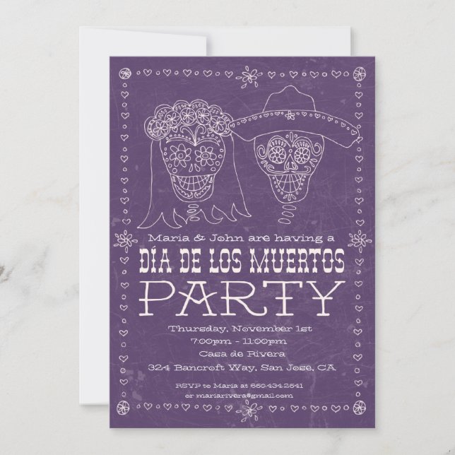 Dia de los Muertos Day of the Dead Invitation (Front)