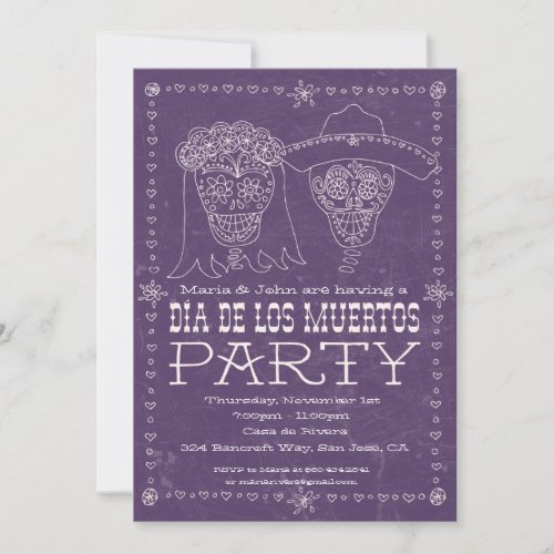 Dia de los Muertos Day of the Dead Invitation