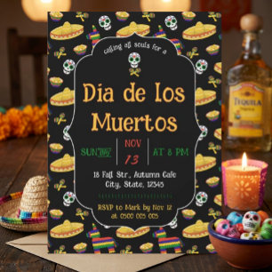 Dia de los Muertos Day of the Dead Party  Invitation