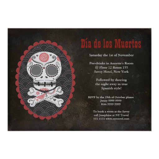 Dia De Los Muertos Invitation Wording 8