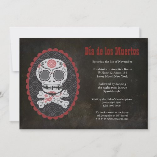 Dia De Los Muertos Day of the Dead Party Invite