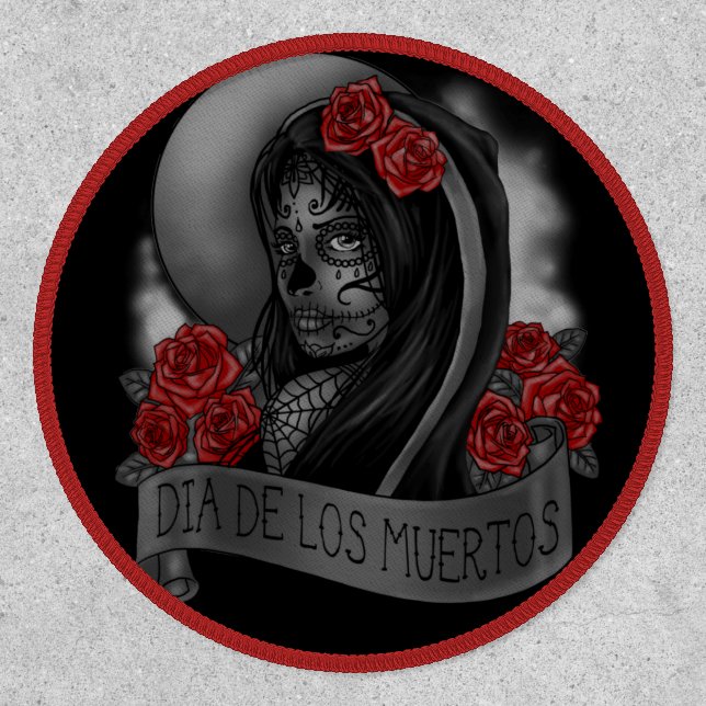 Dia De Los Muertos Day of The Dead Patch (Front)